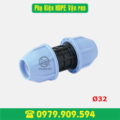 Nối thẳng HDPE vặn ren D32