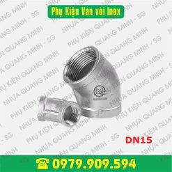 Chếch ren inox 304 DN15