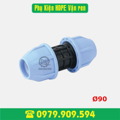 Nối thẳng HDPE vặn ren D90