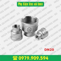 Bầu Ren Inox 304 DN15 (Ø21)