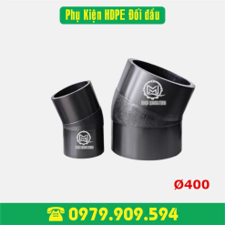 Chếch 22.5° hàn HDPE Φ400