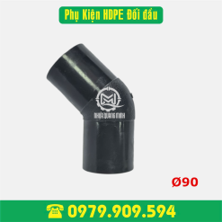 Chếch 45° hàn HDPE Φ90