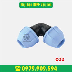 Cút HDPE vặn ren Φ32