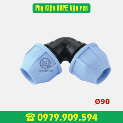 Cút HDPE vặn ren Φ90