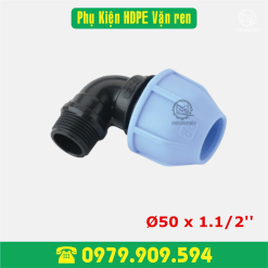 Co ren ngoài HDPE vặn ren Φ50x1.1/2''