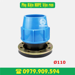 Măng sông mặt bích HDPE Φ110