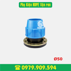 Măng sông mặt bích HDPE Φ50