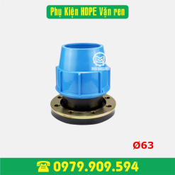 Măng sông mặt bích HDPE Φ63