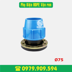 Măng sông mặt bích HDPE Φ75