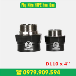 Nối ren ngoài HDPE Φ 110 x 4'' (hàn lồng)