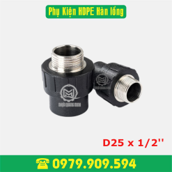 Nối ren ngoài HDPE Φ 25 x 1/2'' (hàn lồng)