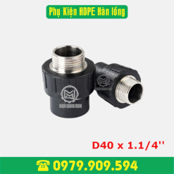 Nối ren ngoài HDPE Φ 40 x 1.1/4'' (hàn lồng)