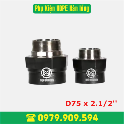 Nối ren ngoài HDPE Φ 75 x 2.1/2'' (hàn lồng)