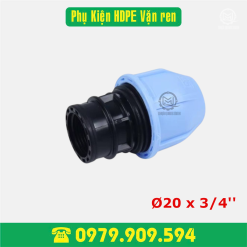 Nối ren trong HDPE vặn ren Φ20x3/4''