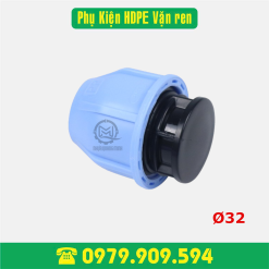 Nút bịt HDPE vặn ren Φ32