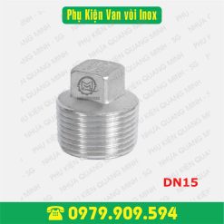 Nút bịt ren ngoài inox 304 Ø21