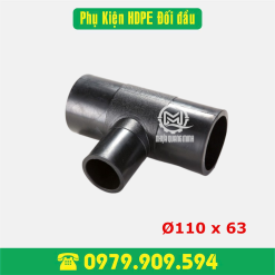 Tê thu hàn HDPE Φ110 x 63
