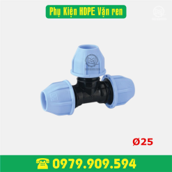 Tê HDPE vặn ren Φ25