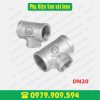Tê Ren Đều Inox 304 Ø27
