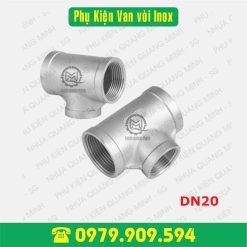 Tê Ren Đều Inox 304 Ø27