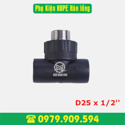 Tê ren ngoài HDPE Φ25x1/2'' (hàn lồng)