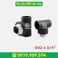 Tê ren ngoài HDPE Φ32x3/4'' (hàn lồng)