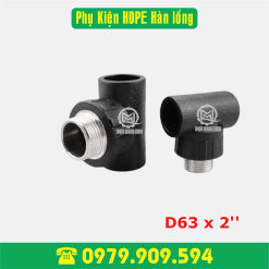 Tê ren ngoài HDPE Φ63x2'' (hàn lồng)