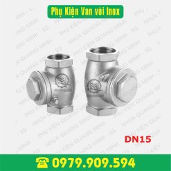 Van một chiều lá lật inox 304 Ø21