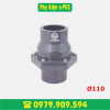 Van 1 chiều lá lật PVC Ø110