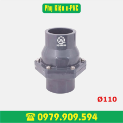Van 1 chiều lá lật PVC Ø110