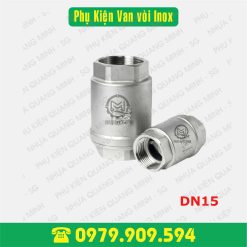 Van 1 chiều lò xo inox 304 Ø21