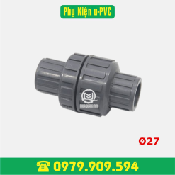Van 1 chiều lò xo PVC Φ27