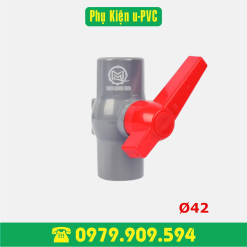 Van bi tay gạt PVC Ø42