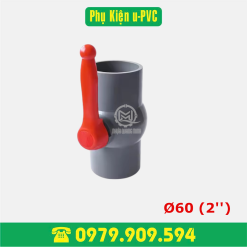 Van bi tay gạt PVC Ø60