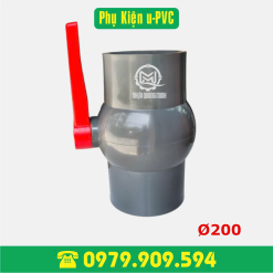 Van bi tay gạt PVC Ø200