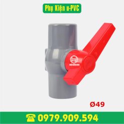 Van bi tay gạt PVC Ø49