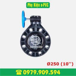 Van bướm tay quay PVC Ø250