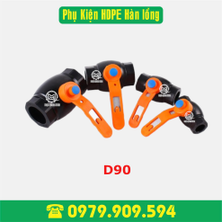 Van bi tay gạt HDPE Φ90 (hàn lồng)