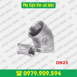 Chếch ren inox 304 DN25